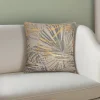 Coussin foil print doré JBY Creation L.50 x H.30 cm