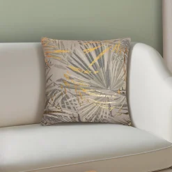 Coussin foil print doré JBY Creation L.50 x H.30 cm