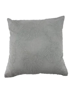 Coussin fougère lin Ornami L.40 x l.40 cm