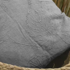 Coussin fougère lin Ornami L.40 x l.40 cm