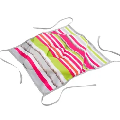 Coussin Galette de chaise rayée Matelot