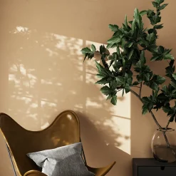 Coussin GoodHome Hiva coloris naturel 45 x 45 cm