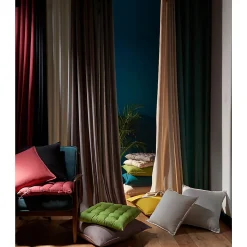Coussin GoodHome Hiva coloris naturel 45 x 45 cm