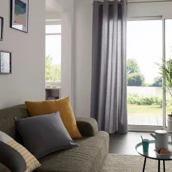 Coussin GoodHome Hiva gris 45 x 45 cm