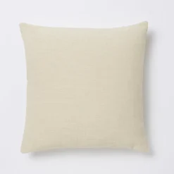 Coussin GoodHome Pahea coloris naturel 45 x 45 cm