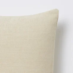 Coussin GoodHome Pahea coloris naturel 45 x 45 cm