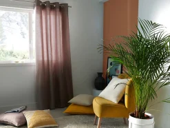 Coussin GoodHome Pahea coloris naturel 45 x 45 cm