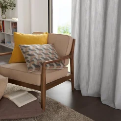 Coussin GoodHome Pahea coloris naturel 45 x 45 cm