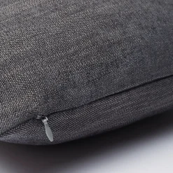 Coussin GoodHome Pahea gris 45 x 45 cm