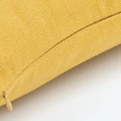 Coussin GoodHome Taowa jaune 50 x 50 cm