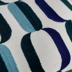Coussin Hary bleu 50x30cm - Atmosphera