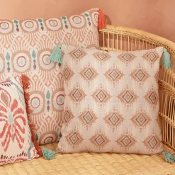 Coussin Ikat jacquard 50x50cm - Atmosphera
