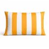 Coussin imperméable déhoussable à rayures ARCACHON (60x40 cm - Jaune)