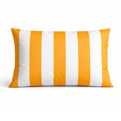 Coussin imperméable déhoussable à rayures ARCACHON (60x40 cm - Jaune)