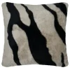 Coussin imprimé zèbre (45x45 cm - Taupe)