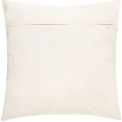 Coussin Inca - coton tufté - ivoire - 40x40 cm - Atmosphera