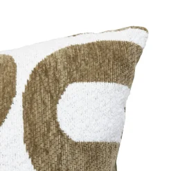 Coussin jacquard Safina vert kaki 40x40cm - Atmosphera