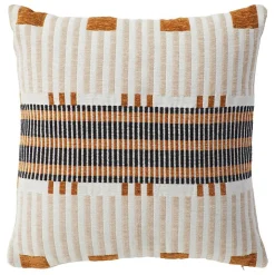 Coussin Jangwa jacquard lin 40x40cm - Atmosphera