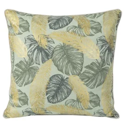 Coussin JUMANJI JADE dos chambray 50X50