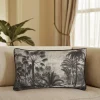 Coussin jungle Chambray JBY Creation L.50 x H.30 cm