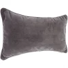 Coussin Lilou - gris anthracite 30x50 cm - Atmosphera