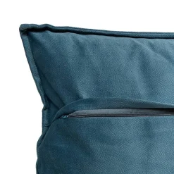 Coussin Lilou bleu egéen 45x45cm - Atmosphera