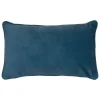 Coussin Lilou bleu egéen 50x30cm - Atmosphera