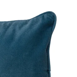 Coussin Lilou bleu egéen 50x30cm - Atmosphera