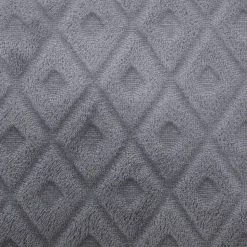 Coussin losanges - flanelle - gris foncé - 40x40 cm - Atmosphera