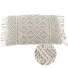 Coussin Macrame blanc Ornami L.60 x l.40 cm