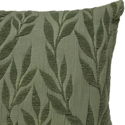 Coussin motif jacquard Lehto coton vert clair 58x38cm - Atmosphera