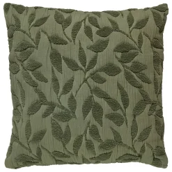 Coussin motif jacquard Lehto coton vert clair 50x50cm - Atmosphera