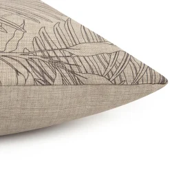 Coussin motifs Chambray gris JBY Creation L.40 x l.40 cm