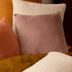 Coussin Ollis rose blush H38x38cm - Atmosphera