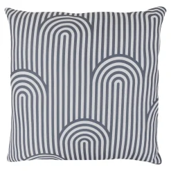 Coussin Opp imprimé géométrique gris foncé L.40 x l.40cm