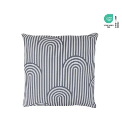 Coussin Opp imprimé géométrique gris foncé L.40 x l.40cm