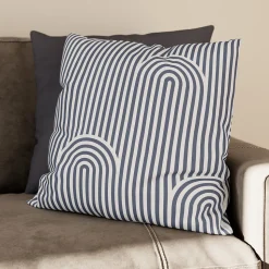 Coussin Opp imprimé géométrique gris foncé L.40 x l.40cm