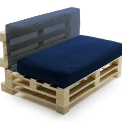 Coussin Palette Déhoussable Imperméable BANANAIR 120 x 60 cm Bleu
