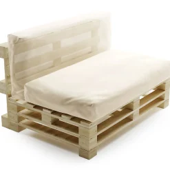 Coussin Palette Déhoussable Imperméable BANANAIR 120 x 60 cm Beige