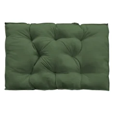 Coussin palette déperlant vert kaki L.120 x l.80 x ep.10cm Ornami