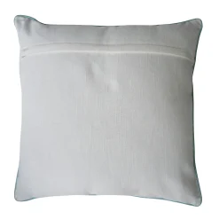 Coussin palme Reduna vert, blanc et doré l.45 x L.45 cm