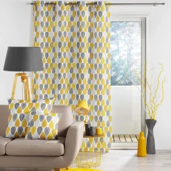 Coussin Passepoil 40 x 40 cm Palpito jaune