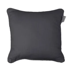 Coussin Passepoil Uni Panama Ardoise 40 x 40 cm