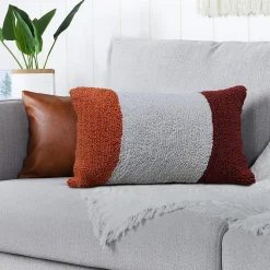 Coussin éponge terracotta GoodHome L50 x l.30 cm