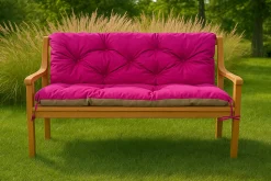 Coussin pour banc de jardin 170x50x50cm coussin de banc de jardin 3 places Rosa coussin de balançoire coussin de banc extérieur