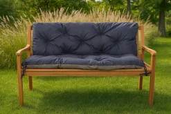 Coussin pour banc de jardin 100x50x50cm, coussin de banc de jardin Bleu, coussin de balançoire extérieur, coussin de jardin