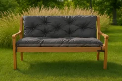 Coussin pour banc de jardin 160x50x40cm coussin de banc de jardin Anthracite coussin de balançoire coussin de banc extérieur