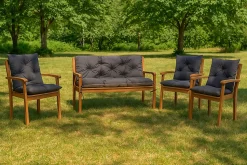 Coussin pour banc de jardin 160x50x40cm coussin de banc de jardin Anthracite coussin de balançoire coussin de banc extérieur