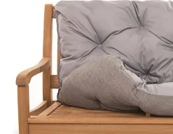 Coussin pour banc de jardin 160x50x50cm coussin de banc de jardin 3 places Gris coussin de balançoire coussin de banc extérieur