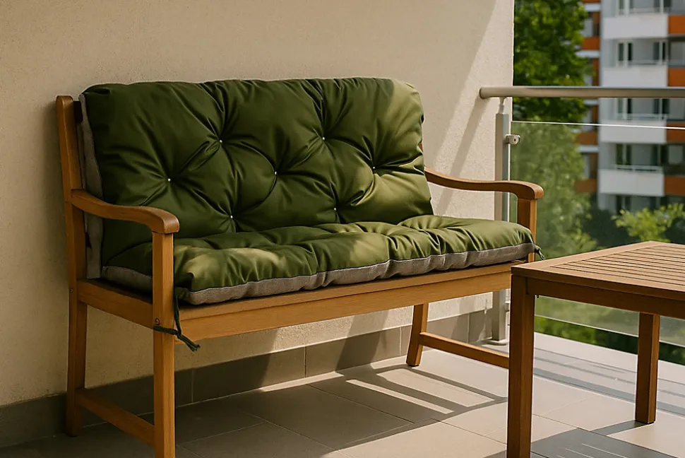 Coussin pour banc de jardin 150x60x50cm coussin de banc de jardin Vert coussin de balançoire coussin de banc extérieur